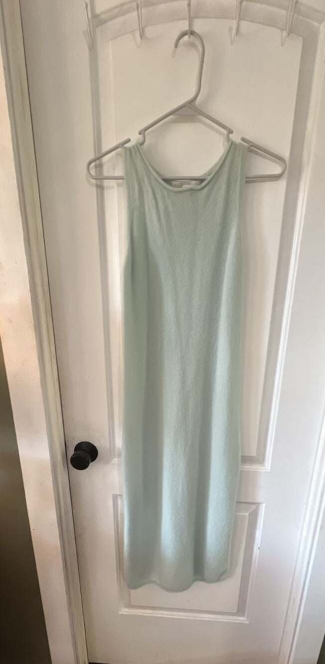 NakedCashmere Sleeveless Midi Knit Dress in Light Green